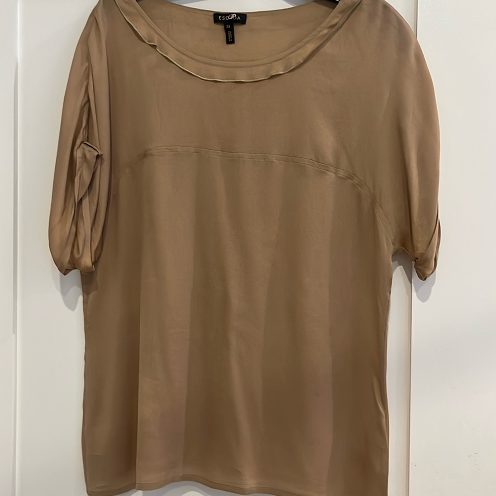 Designer silk tee